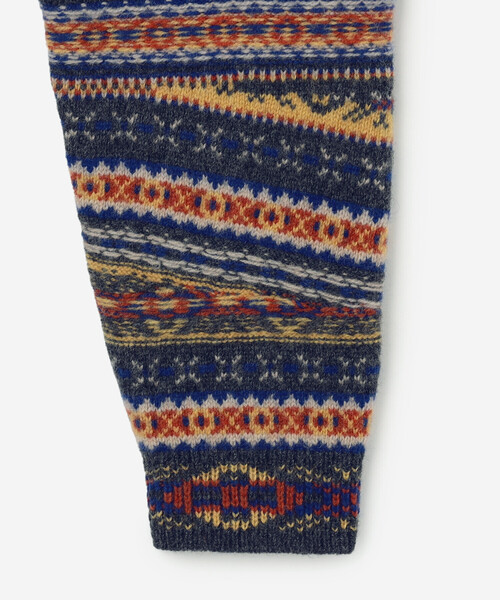 Coohem（コーヘン）の「COOHEM | クレイジーフェアアイル ニットプルオーバー WOMEN（ニット/セーター・レディース・ダークグリーン/グレー・F）」の6枚目の写真