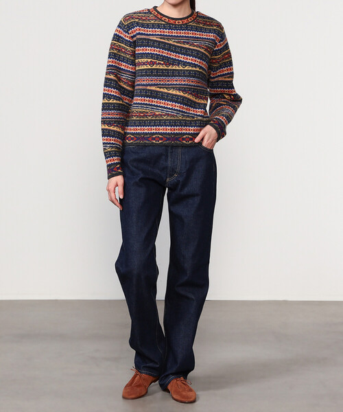 Coohem（コーヘン）の「COOHEM | クレイジーフェアアイル ニットプルオーバー WOMEN（ニット/セーター・レディース・ダークグリーン/グレー・F）」の11枚目の写真