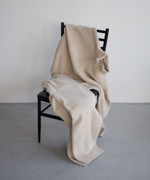 bijorie(ビジュリィ)の「【bijorie】フェザーモールパンツ(ルームウェア/パジャマ・レディース・グレイッシュベージュ/ネイビー・FREE)」の3枚目の写真