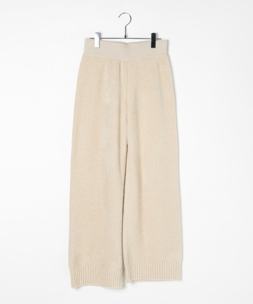 bijorie(ビジュリィ)の「【bijorie】フェザーモールパンツ(ルームウェア/パジャマ・レディース・グレイッシュベージュ/ネイビー・FREE)」の4枚目の写真