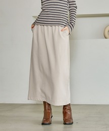 LAKOLE | ＜選べる着丈＞裏起毛ジョーゼットスカート / 588726(スカート)