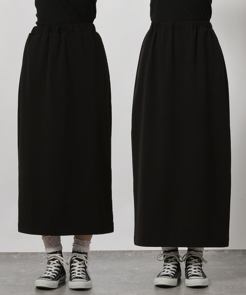 LAKOLE（ラコレ）の「＜選べる着丈＞裏起毛ジョーゼットスカート