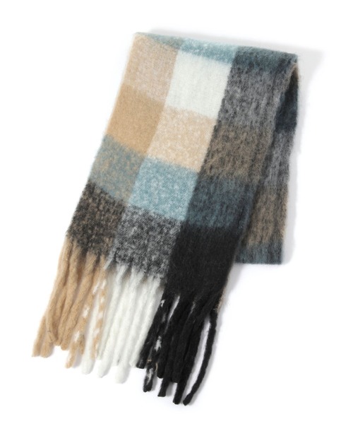 GLOBAL WORK（グローバルワーク）の「静電軽減アソートストール/606752（マフラー・レディース・ライトブルー/ブラック/ライトイエロー/ネイビー/ベージュ/オレンジ/ダークブラウン・FREE）」の5枚目の写真