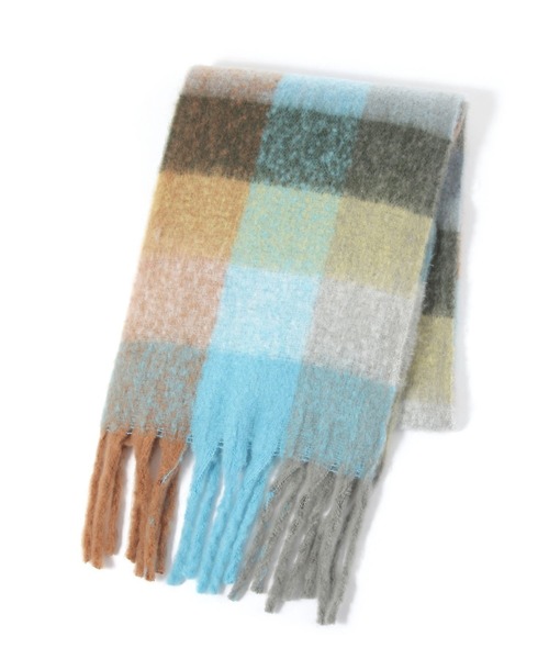 GLOBAL WORK（グローバルワーク）の「静電軽減アソートストール/606752（マフラー・レディース・ライトブルー/ブラック/ライトイエロー/ネイビー/ベージュ/オレンジ/ダークブラウン・FREE）」の7枚目の写真