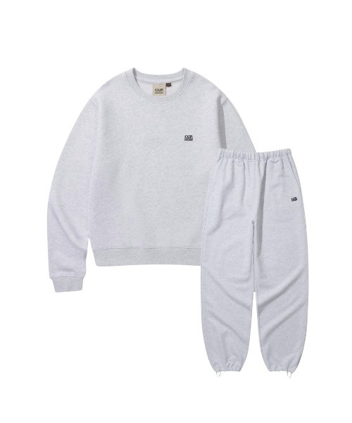 codegraphy（コードグラフィー）の「(Women) Small Square Logo Set-up CBEBWZP030（スウェット・レディース・ブラック/ヘザーグレー・SMALL/MEDIUM）」の2枚目の写真