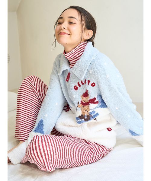 gelato pique（ジェラートピケ）の「【HOLIDAY】ボーダーふくれ