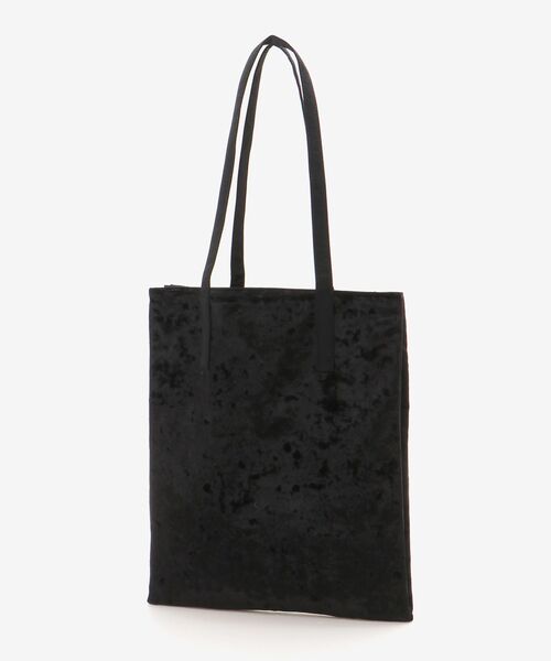 le.coeur blanc（ルクールブラン）の「ベロア3ポケットトートバッグ（トートバッグ・レディース・グレイッシュベージュ/ブラック・FREE）」の3枚目の写真