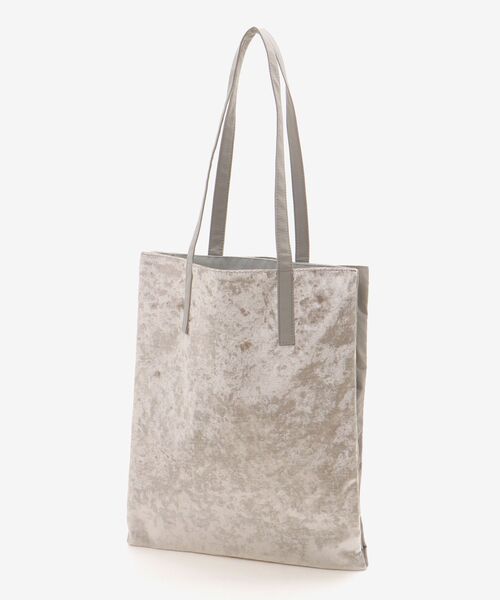 le.coeur blanc（ルクールブラン）の「ベロア3ポケットトートバッグ（トートバッグ・レディース・グレイッシュベージュ/ブラック・FREE）」の7枚目の写真