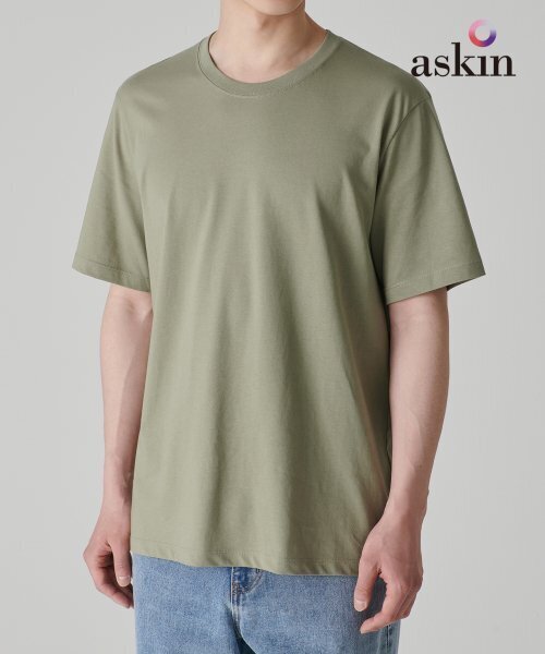 MUSINSA STANDARD（ムシンサスタンダード）の「[クールタンダード] ベーシッククルーネックTシャツ [セージ]（Tシャツ/カットソー・メンズ・その他・X-LARGE/XX-LARGE/SMALL/MEDIUM/LARGE）」の4枚目の写真