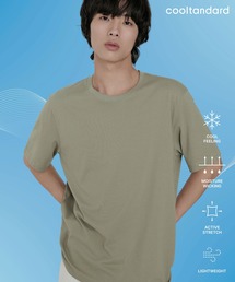 [クールタンダード] ベーシッククルーネックTシャツ [セージ]