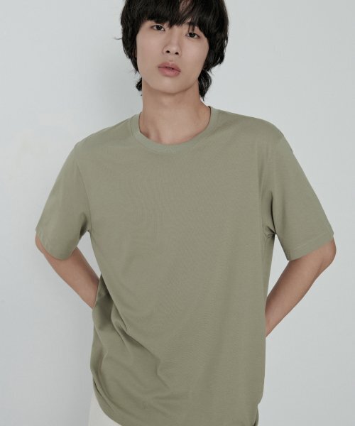MUSINSA STANDARD（ムシンサスタンダード）の「[クールタンダード] ベーシッククルーネックTシャツ [セージ]（Tシャツ/カットソー・メンズ・その他・X-LARGE/XX-LARGE/SMALL/MEDIUM/LARGE）」の10枚目の写真