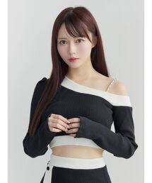 EATME | 【SETUP】バイカラーワンショルTOP(Tシャツ/カットソー)