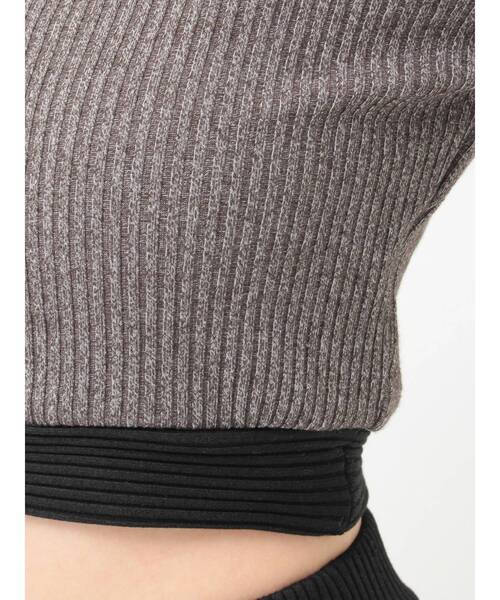 EATME（イートミー）の「【SETUP】バイカラーワンショルTOP（Tシャツ/カットソー・レディース・ピンク/グレー/ブラック・FREE）」の4枚目の写真