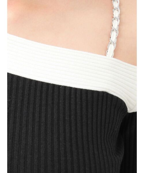 EATME（イートミー）の「【SETUP】バイカラーワンショルTOP（Tシャツ/カットソー・レディース・ピンク/グレー/ブラック・FREE）」の8枚目の写真