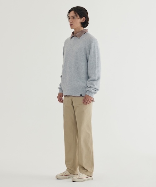 COVERNAT（カバーナット）の「HAIRY RAGLAN KNIT（ニット/セーター・メンズ・アイボリー/グリーン/ライトグレー・X-LARGE/LARGE/MEDIUM/SMALL/X-SMALL/XX-LARGE）」の17枚目の写真