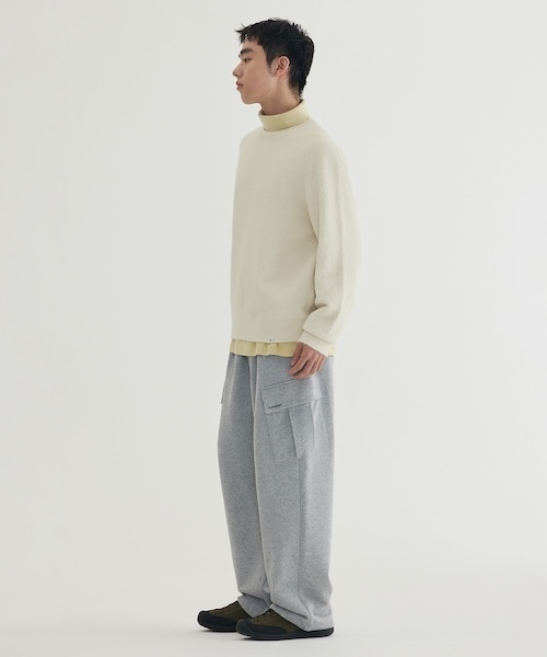COVERNAT（カバーナット）の「HAIRY RAGLAN KNIT（ニット/セーター・メンズ・アイボリー/グリーン/ライトグレー・X-LARGE/LARGE/MEDIUM/SMALL/X-SMALL/XX-LARGE）」の13枚目の写真