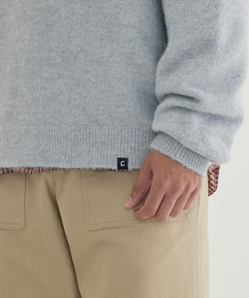 COVERNAT（カバーナット）の「HAIRY RAGLAN KNIT（ニット/セーター・メンズ・アイボリー/グリーン/ライトグレー・X-LARGE/LARGE/MEDIUM/SMALL/X-SMALL/XX-LARGE）」の5枚目の写真