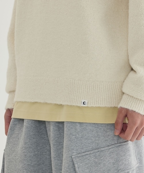 COVERNAT（カバーナット）の「HAIRY RAGLAN KNIT（ニット/セーター・メンズ・アイボリー/グリーン/ライトグレー・X-LARGE/LARGE/MEDIUM/SMALL/X-SMALL/XX-LARGE）」の15枚目の写真