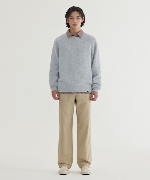 COVERNAT（カバーナット）の「HAIRY RAGLAN KNIT（ニット/セーター・メンズ・アイボリー/グリーン/ライトグレー・X-LARGE/LARGE/MEDIUM/SMALL/X-SMALL/XX-LARGE）」の16枚目の写真