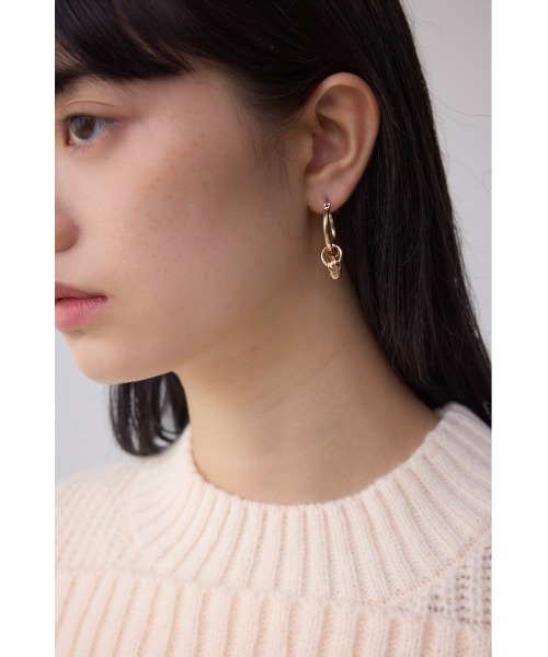 AZUL by moussy(アズールバイマウジー)の「マルチモチーフミニフープピアス(ピアス(両耳用)・レディース・シルバー/ゴールド系その他・FREE)」の9枚目の写真