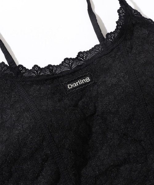 Lace Ladies(レースレディース)の「ボタニカル柄 レース フロントシーム コンパクト キャミソール(キャミソール・レディース・アイボリー/ブラック・FREE)」の17枚目の写真