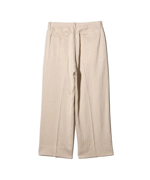glamb（グラム）の「Stripe Jacquard Linen Pants / ストライプジャガードリネンパンツ（スラックス・メンズ・ホワイト/ブラック/ブルー・S/M/L）」の7枚目の写真