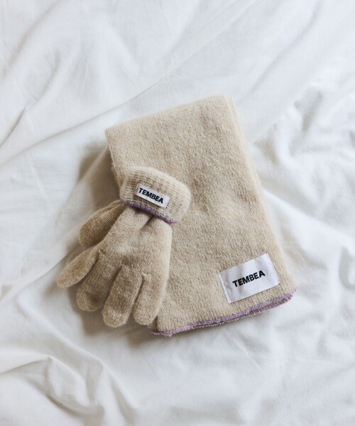 TEMBEA(テンベア)の「TEMBEA × FREAK'S STORE/テンベア × フリークスストア 別注MUFFLER WOOL 別注ウール マフラー(マフラー・メンズ・ライトグレー/ナチュラル/チャコールグレー/グレー・ONE SIZE)」の5枚目の写真