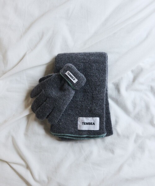 TEMBEA(テンベア)の「TEMBEA × FREAK'S STORE/テンベア × フリークスストア 別注MUFFLER WOOL 別注ウール マフラー(マフラー・メンズ・ライトグレー/ナチュラル/チャコールグレー/グレー・ONE SIZE)」の7枚目の写真