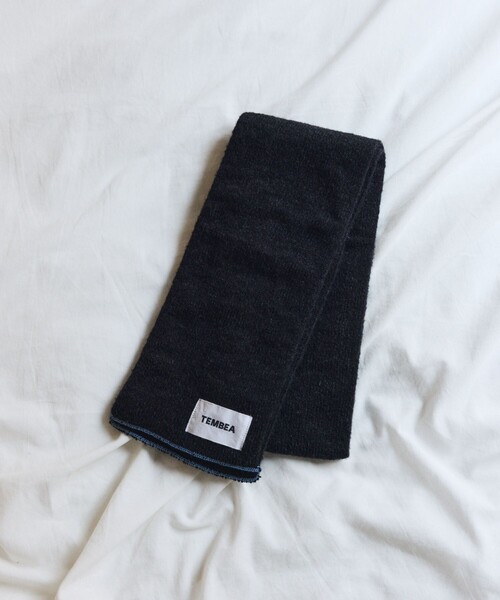 TEMBEA(テンベア)の「TEMBEA × FREAK'S STORE/テンベア × フリークスストア 別注MUFFLER WOOL 別注ウール マフラー(マフラー・メンズ・ライトグレー/ナチュラル/チャコールグレー/グレー・ONE SIZE)」の12枚目の写真