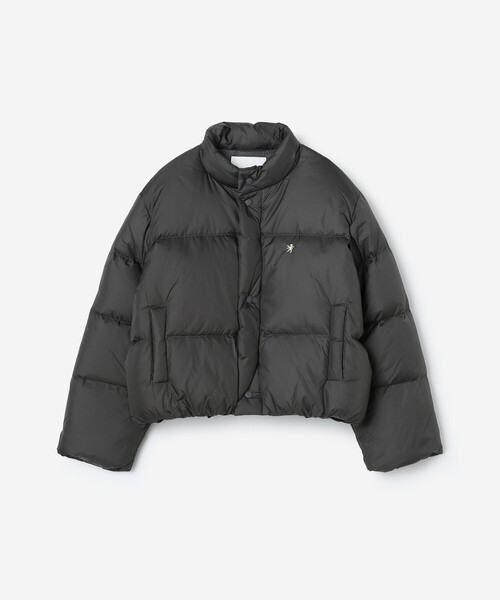 GYMPHLEX(ジムフレックス)の「Gymphlex | ナイロン ダウンショートジャケット WOMEN(ダウンジャケット/コート・レディース・アイボリー/チャコール・14)」の2枚目の写真