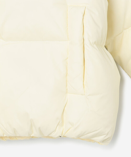 GYMPHLEX(ジムフレックス)の「Gymphlex | ナイロン ダウンショートジャケット WOMEN(ダウンジャケット/コート・レディース・アイボリー/チャコール・14)」の8枚目の写真