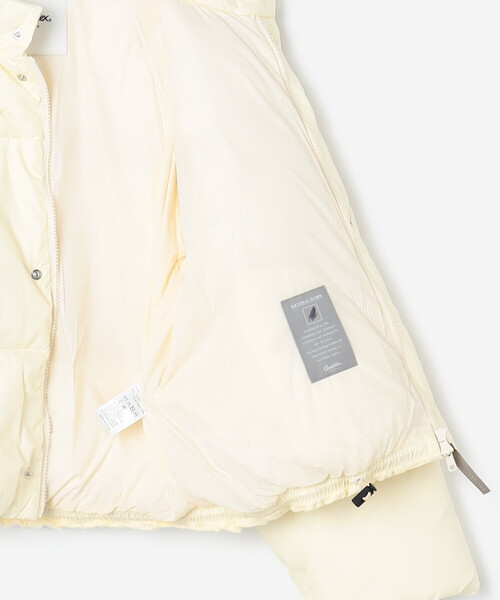 GYMPHLEX(ジムフレックス)の「Gymphlex | ナイロン ダウンショートジャケット WOMEN(ダウンジャケット/コート・レディース・アイボリー/チャコール・14)」の9枚目の写真