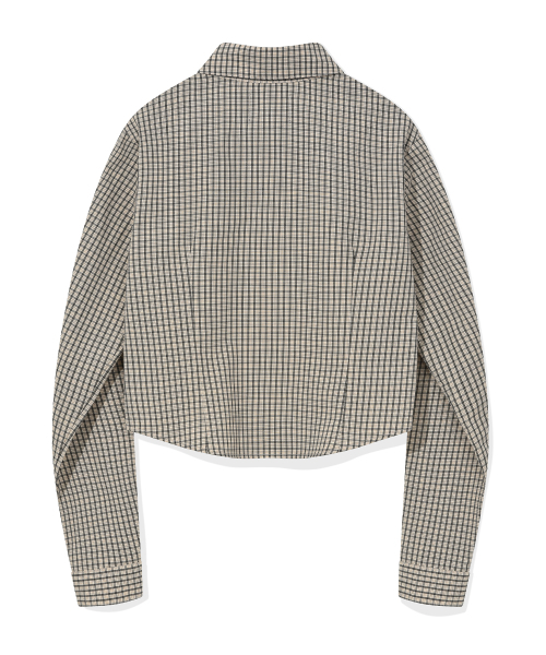 Retriever Club（レトリーバークラブ）の「CHECK CROP SHIRTS [BEIGE]（シャツ/ブラウス・レディース・その他・FREE）」の3枚目の写真