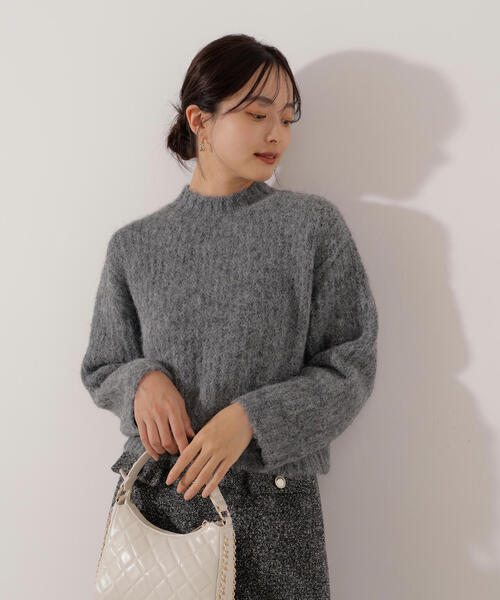 PROPORTION BODY DRESSING(プロポーションボディドレッシング)の「<ウォッシャブル>チュールスリーブボックスニット / 1216170004(ニット/セーター・レディース・グレー/ピンク/ホワイト系その他・FREE)」の11枚目の写真