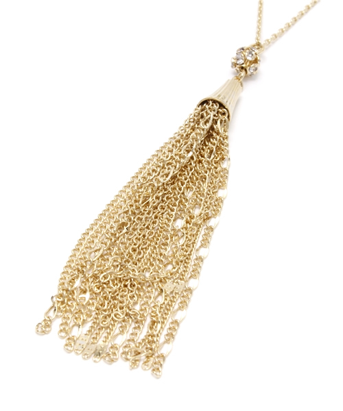 ROPE' PICNIC（ロペピクニック）の「チェーンフリンジトップネックレス（ネックレス・レディース・ゴールド/シルバー・FREE）」の4枚目の写真