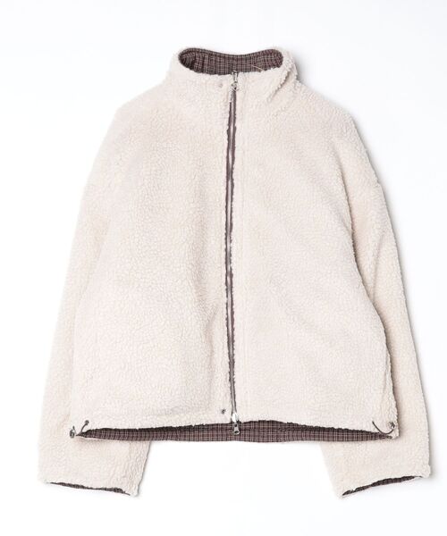 FREE STYLISTS(フリー スタイリスト)の「YUGA_YGMC 2-way boa check pattern blouson coat(ブルゾン・レディース・ブラック/ブラウン・FREE)」の5枚目の写真