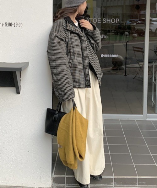 FREE STYLISTS(フリー スタイリスト)の「YUGA_YGMC 2-way boa check pattern blouson coat(ブルゾン・レディース・ブラック/ブラウン・FREE)」の21枚目の写真
