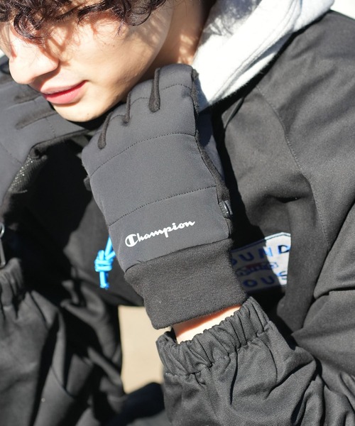 Champion（チャンピオン）の「【CHAMPION/チャンピオン】中綿グローブ（手袋・メンズ・ネイビー/ブラック・FREE）」の2枚目の写真