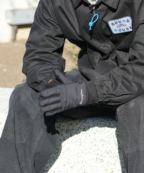 Champion（チャンピオン）の「【CHAMPION/チャンピオン】中綿グローブ（手袋・メンズ・ネイビー/ブラック・FREE）」の4枚目の写真