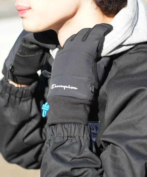 Champion（チャンピオン）の「【CHAMPION/チャンピオン】中綿グローブ（手袋・メンズ・ネイビー/ブラック・FREE）」の6枚目の写真