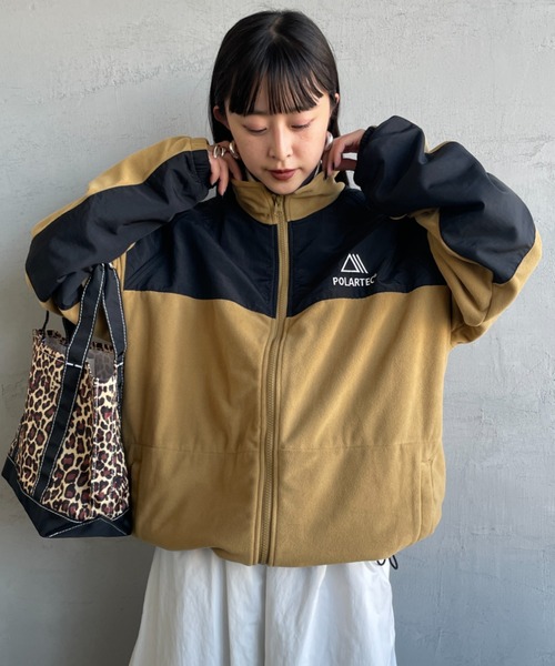 JEANS FACTORY Clothes（ジーンズファクトリークローズ）の「[Jeans Factory Clothes/ジーンズファクトリークローズ] ポーラテック フリースジャケット（その他アウター・レディース・ブラック/チャコールグレー/ベージュ・S/M/L）」の3枚目の写真