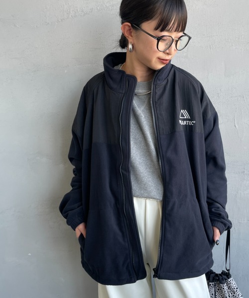 JEANS FACTORY Clothes（ジーンズファクトリークローズ）の「[Jeans Factory Clothes/ジーンズファクトリークローズ] ポーラテック フリースジャケット（その他アウター・レディース・ブラック/チャコールグレー/ベージュ・S/M/L）」の10枚目の写真