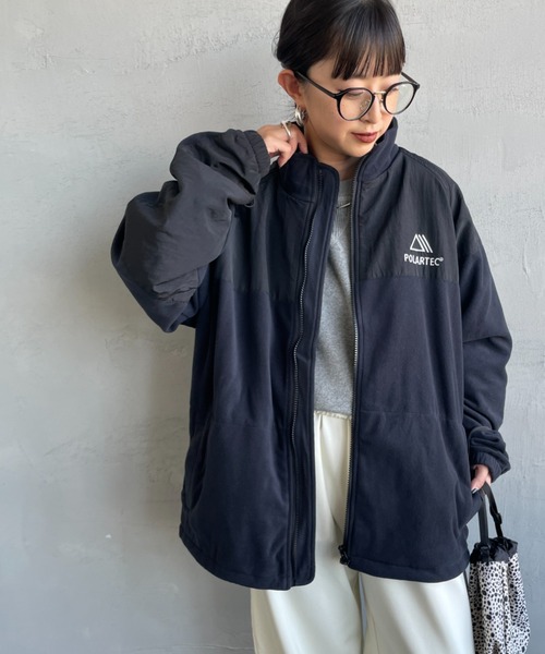 JEANS FACTORY Clothes（ジーンズファクトリークローズ）の「[Jeans Factory Clothes/ジーンズファクトリークローズ] ポーラテック フリースジャケット（その他アウター・レディース・ブラック/チャコールグレー/ベージュ・S/M/L）」の11枚目の写真