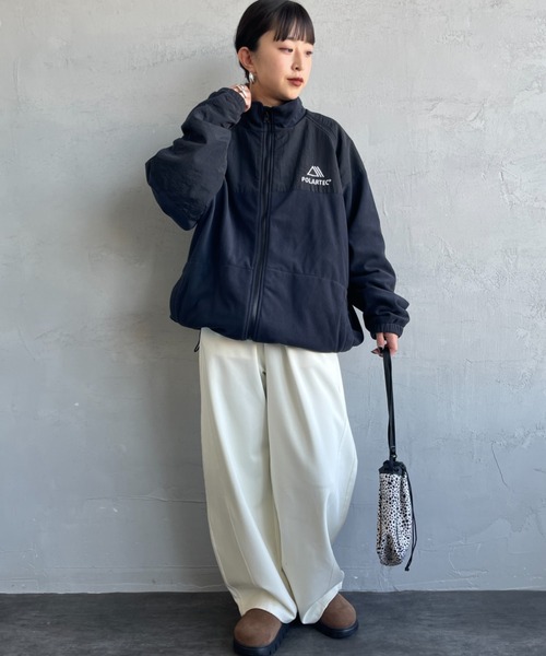 JEANS FACTORY Clothes（ジーンズファクトリークローズ）の「[Jeans Factory Clothes/ジーンズファクトリークローズ] ポーラテック フリースジャケット（その他アウター・レディース・ブラック/チャコールグレー/ベージュ・S/M/L）」の5枚目の写真