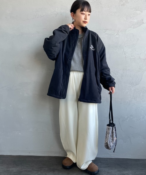 JEANS FACTORY Clothes（ジーンズファクトリークローズ）の「[Jeans Factory Clothes/ジーンズファクトリークローズ] ポーラテック フリースジャケット（その他アウター・レディース・ブラック/チャコールグレー/ベージュ・S/M/L）」の4枚目の写真