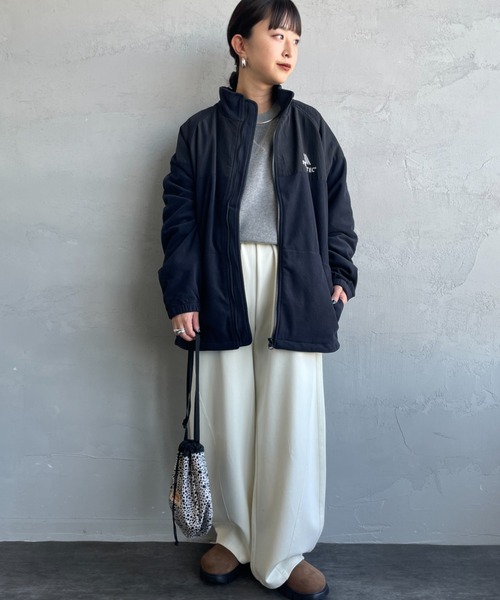 JEANS FACTORY Clothes（ジーンズファクトリークローズ）の「[Jeans Factory Clothes/ジーンズファクトリークローズ] ポーラテック フリースジャケット（その他アウター・レディース・ブラック/チャコールグレー/ベージュ・S/M/L）」の15枚目の写真
