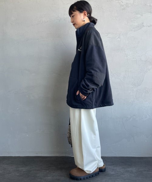 JEANS FACTORY Clothes（ジーンズファクトリークローズ）の「[Jeans Factory Clothes/ジーンズファクトリークローズ] ポーラテック フリースジャケット（その他アウター・レディース・ブラック/チャコールグレー/ベージュ・S/M/L）」の16枚目の写真