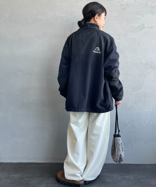 JEANS FACTORY Clothes（ジーンズファクトリークローズ）の「[Jeans Factory Clothes/ジーンズファクトリークローズ] ポーラテック フリースジャケット（その他アウター・レディース・ブラック/チャコールグレー/ベージュ・S/M/L）」の17枚目の写真