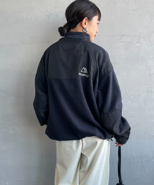 JEANS FACTORY Clothes（ジーンズファクトリークローズ）の「[Jeans Factory Clothes/ジーンズファクトリークローズ] ポーラテック フリースジャケット（その他アウター・レディース・ブラック/チャコールグレー/ベージュ・S/M/L）」の20枚目の写真