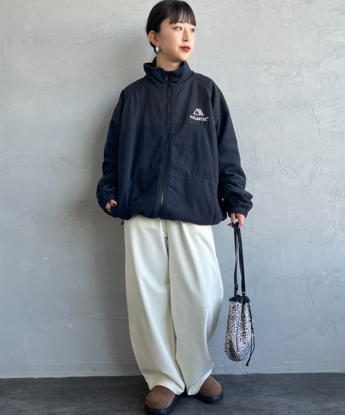 JEANS FACTORY Clothes（ジーンズファクトリークローズ）の「[Jeans Factory Clothes/ジーンズファクトリークローズ] ポーラテック フリースジャケット（その他アウター・レディース・ブラック/チャコールグレー/ベージュ・S/M/L）」の21枚目の写真